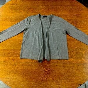 100% Cotton Gray Open Front Cardigan, Size XS.  Vintage GAP